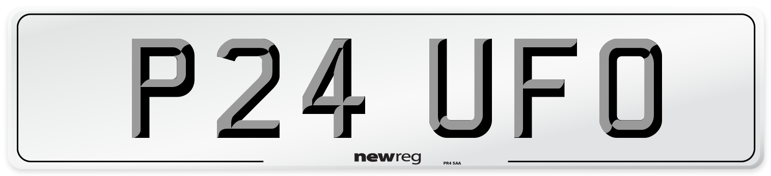 P24 UFO Number Plate from New Reg